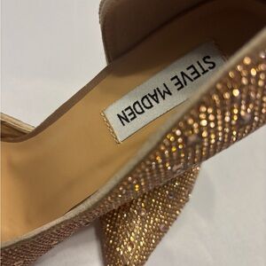 Steve Madden Sparkling Gold Heels